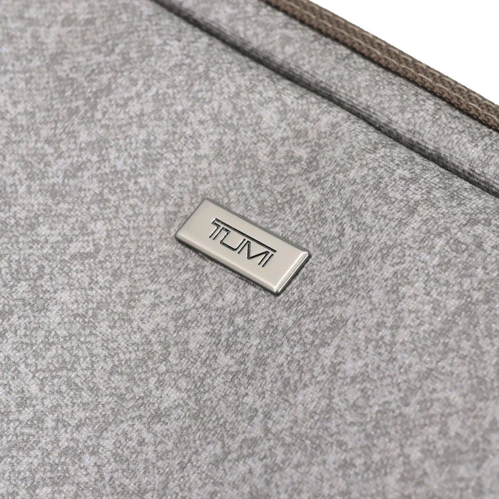 Tumi Laptop Sleeve Medium Grey Heathered Padded Tech Case Bag 13x9